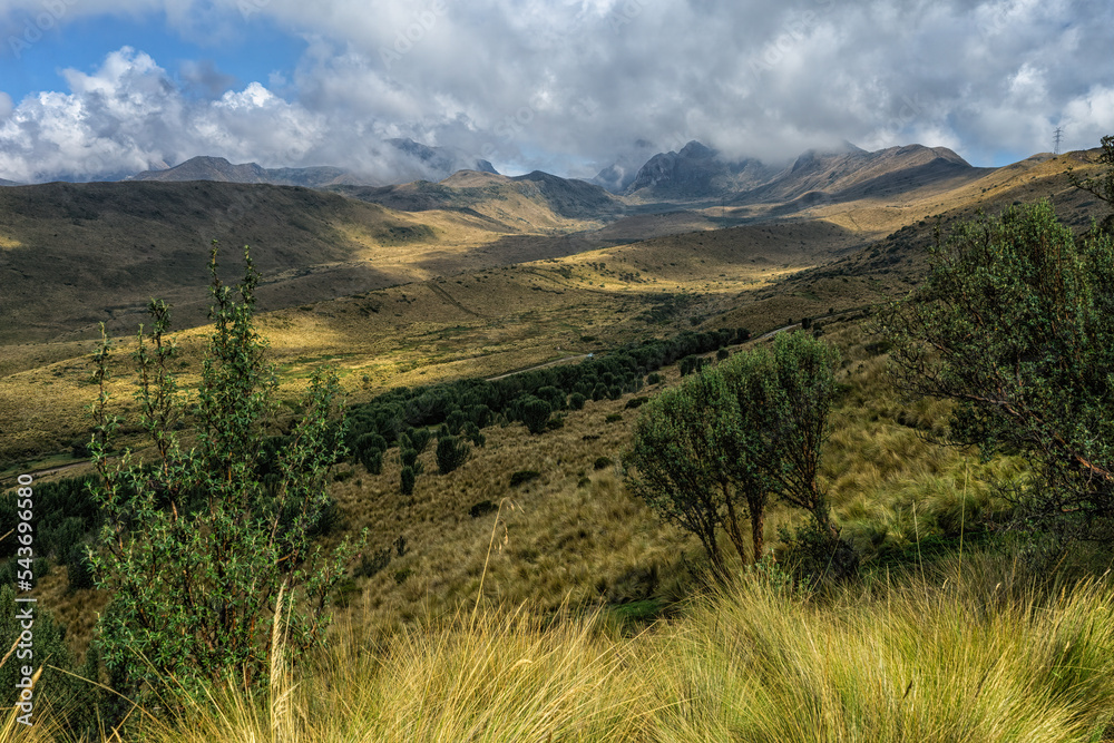 Quito, Ecuador rural landscape scenery