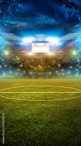Final estádio futebol copa do mundo noite luzes