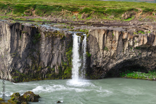 the famous godafoss waterfall in Iceland in summer