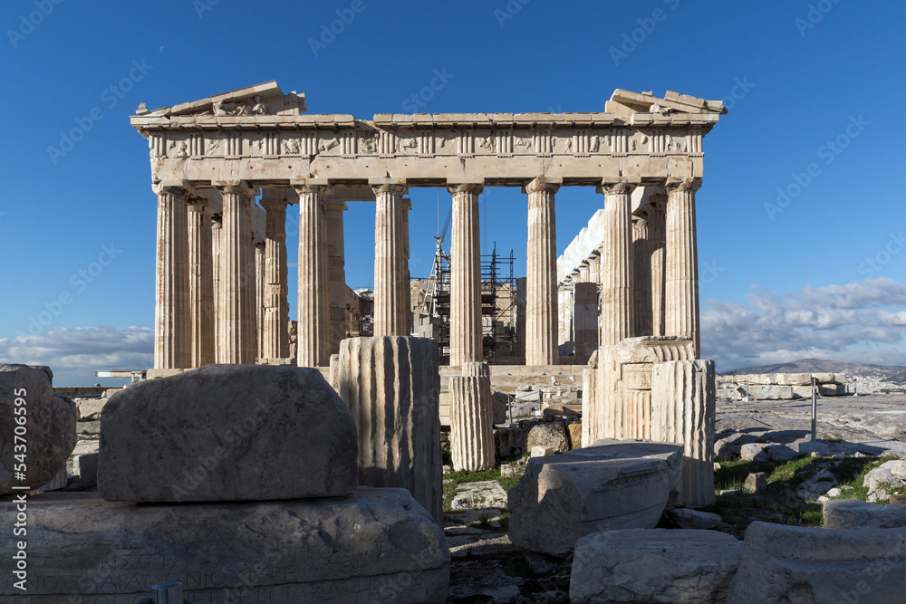 Fototapeta premium Parthenon at the Acropolis of Athens, Attica, Greece