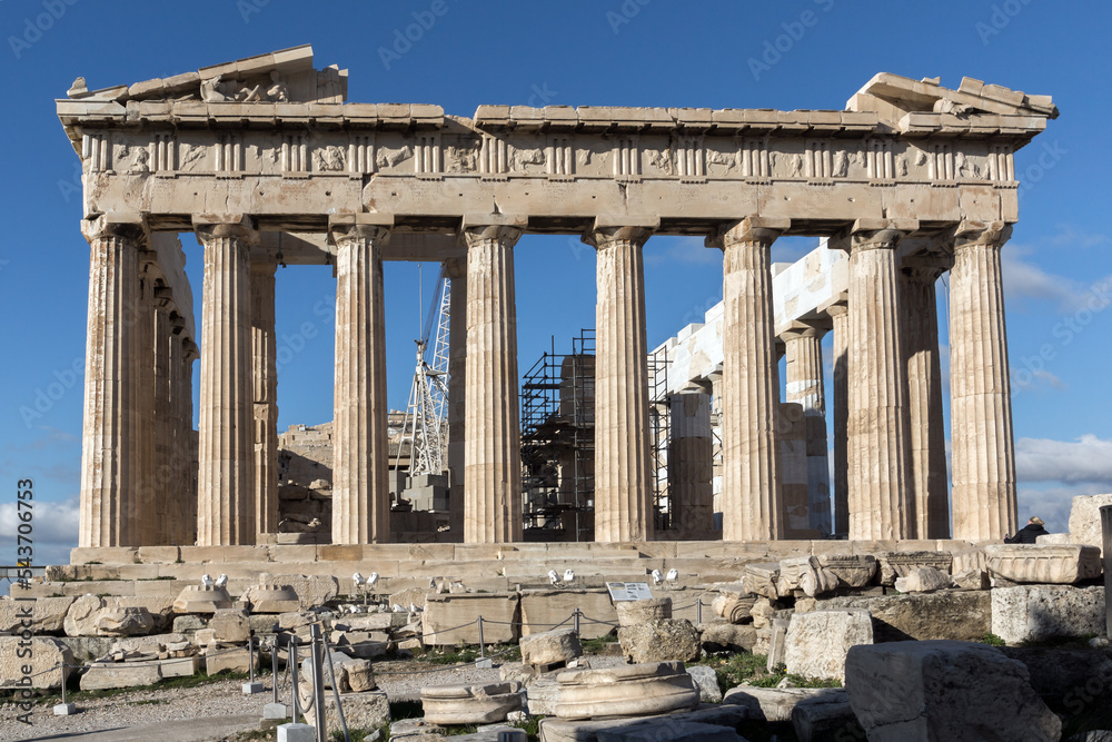 Parthenon at the Acropolis of Athens, Attica, Greece Parthenon at the Acropolis of Athens, Attica, Greece