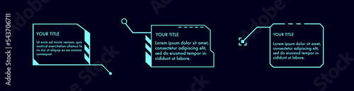 Callouts titles. Callout bar labels, information call box bars and modern digital info.