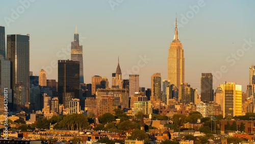 Midtown New York City Skyline - Time Lapse photo