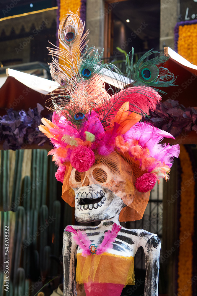 La Calavera Catrina, traditional personage of Mexican Day of the dead