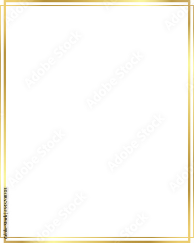 Vector of Christmas Simple Gold border	