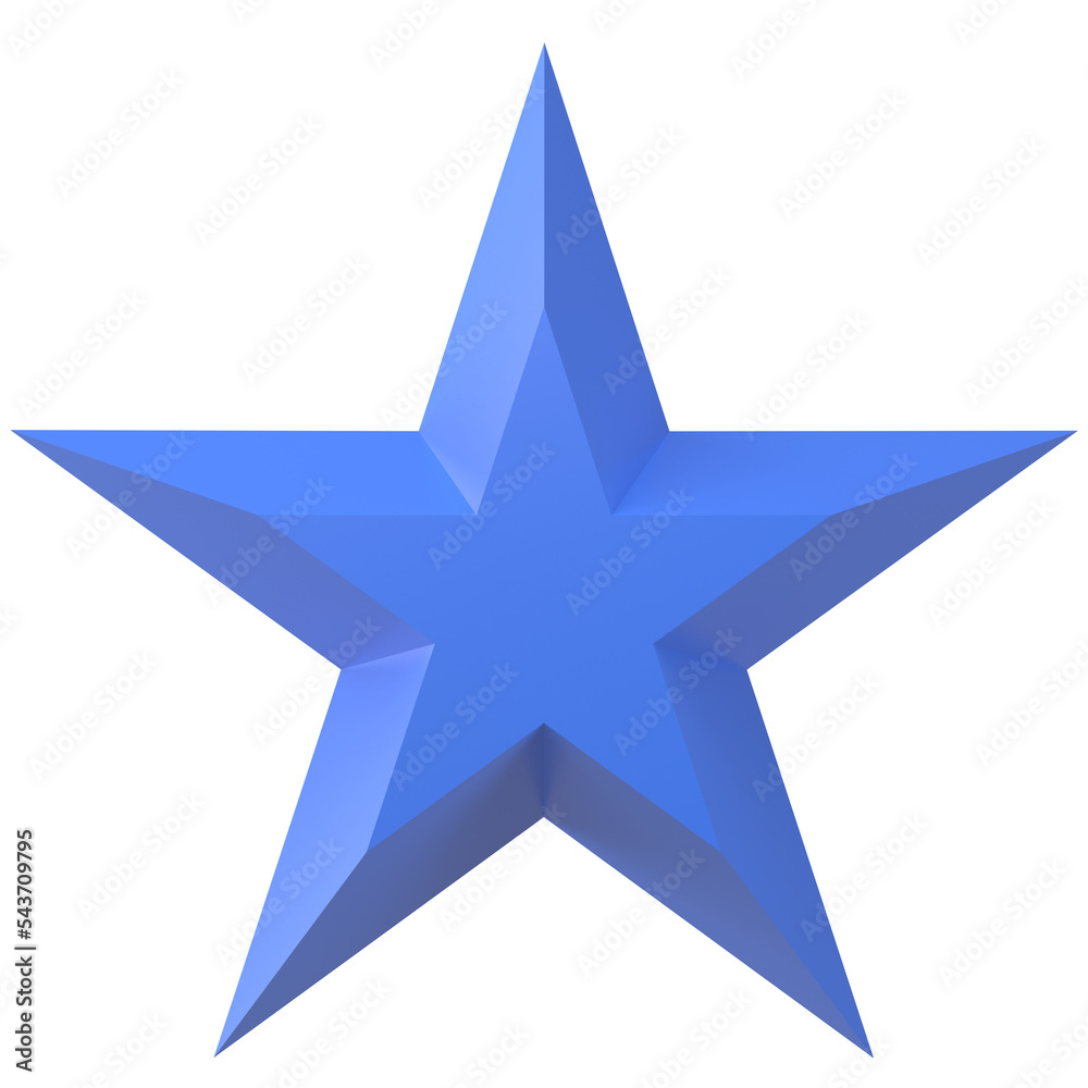 3D star. 3D illustration. 3D star. 3D illustration.