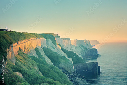 Cliffs overlooking the ocean