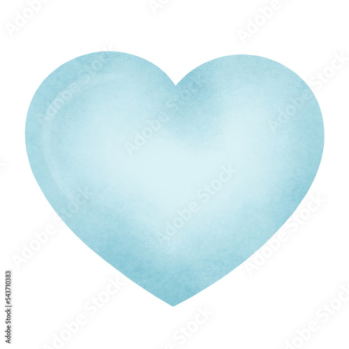 Heart in watercolor 
