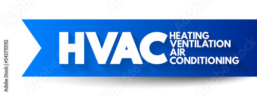 HVAC - Heating, Ventilation, and Air Conditioning acronym, concept background