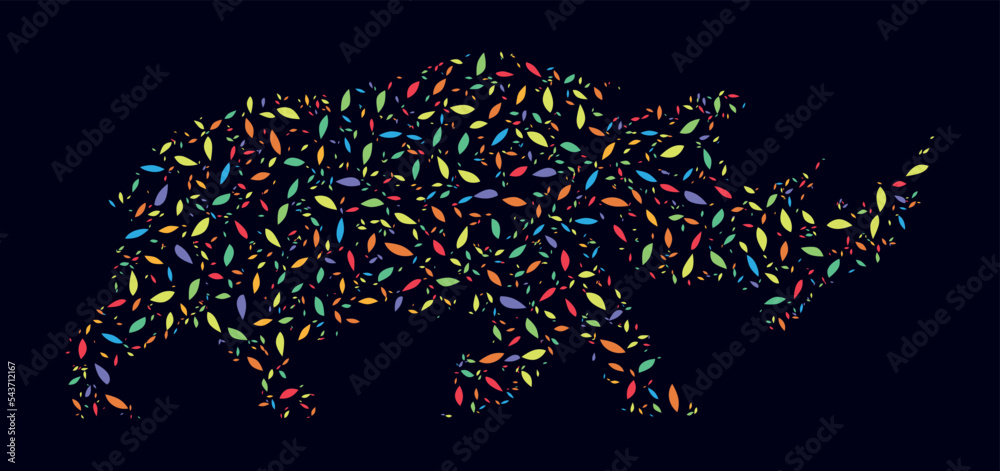 RHINO ILLUSTRATION VECTOR