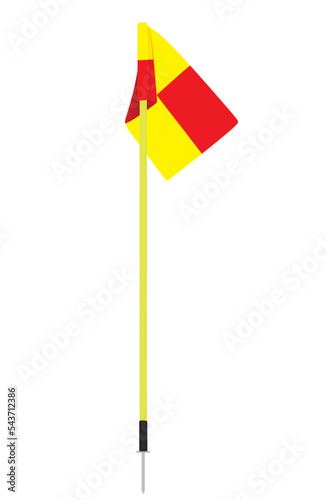 Soccer corner flag. vector illustration