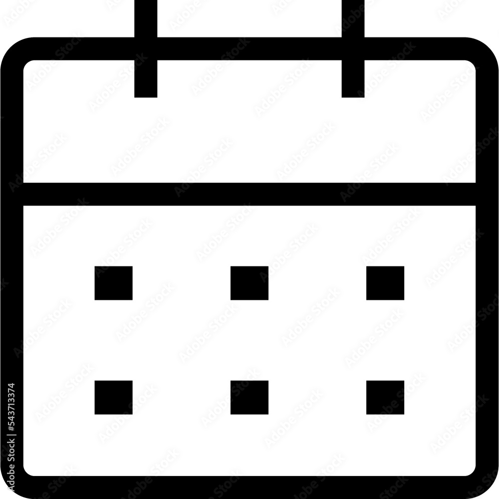 Date, time line sign. Calendar linear icon Date, time line sign. Calendar linear icon
