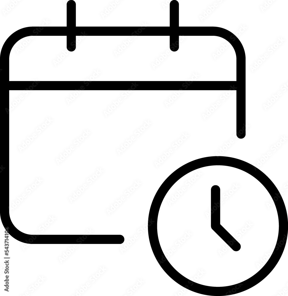 Calendar linear sign Calendar linear sign