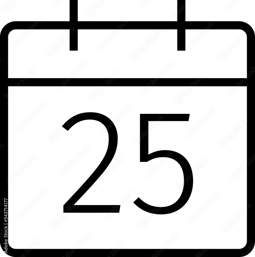 Calendar linear sign Calendar linear sign
