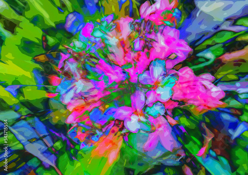 Artistic Abstract Flowers photo