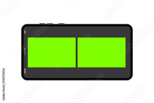 Phone call video template. Blank for inserting faces instead of chroma key