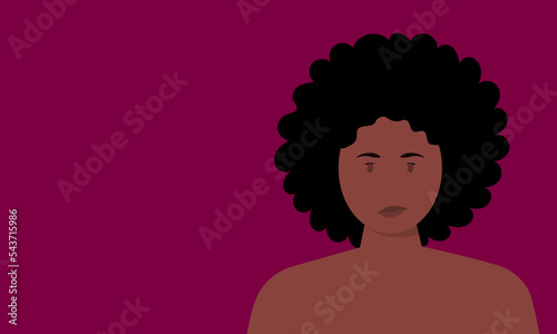 Beautiful girl model illustration. Image for spa, massage, beauty, model and so on