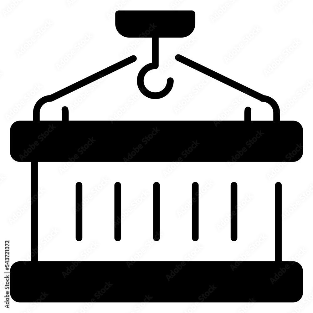 Half solid outline icon related to industry , factory , and cargo Half solid outline icon related to industry , factory , and cargo