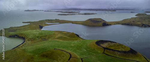 Myvatn lake in Iceland photo