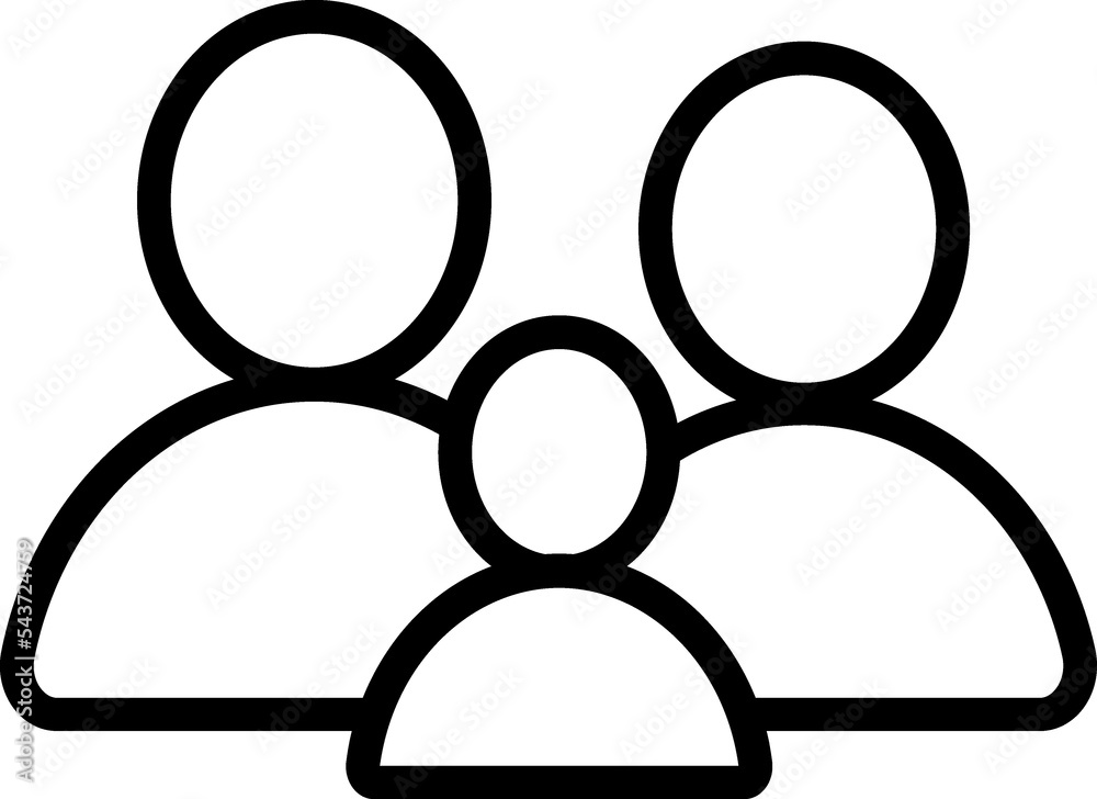 Family, parents line Icon