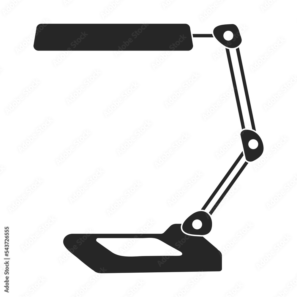 Table lamp vector icon.Black vector icon isolated on white background table lamp.