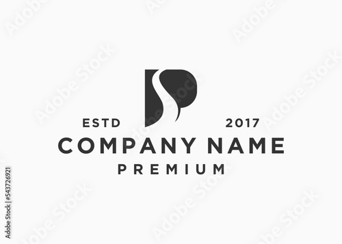 letter ps logo design vector illustration template