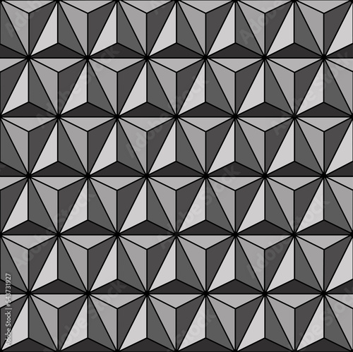 Triangles in a geometric pattern photo