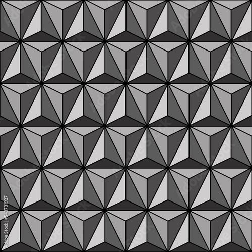 Obraz na płótnie Triangles in a geometric pattern w salonie