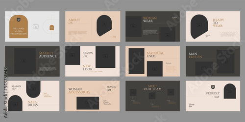 brand fashion Presentation layout 