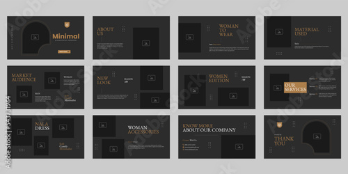 brand fashion Presentation layout 