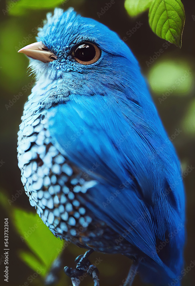 Premium Photo  Blue feathers closeup background generative ai