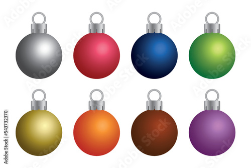 Colorful christmas balls.