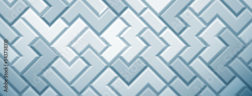 Abstract background made of tetris blocks in light blue colors