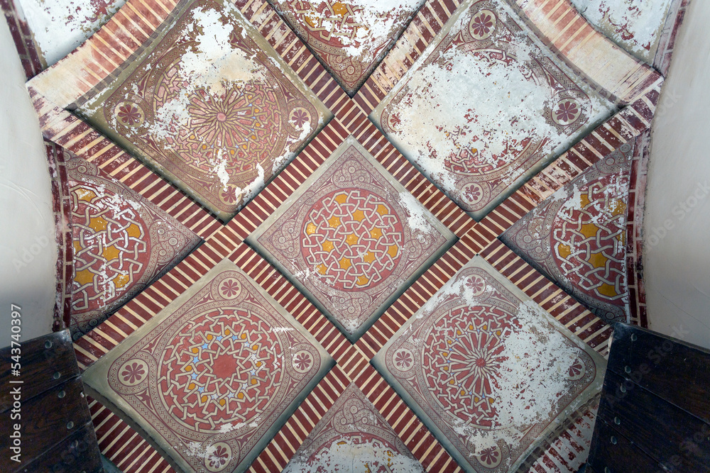 Ceiling in the Alcazaba of Malaga