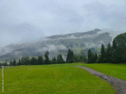 Berge im Nebel