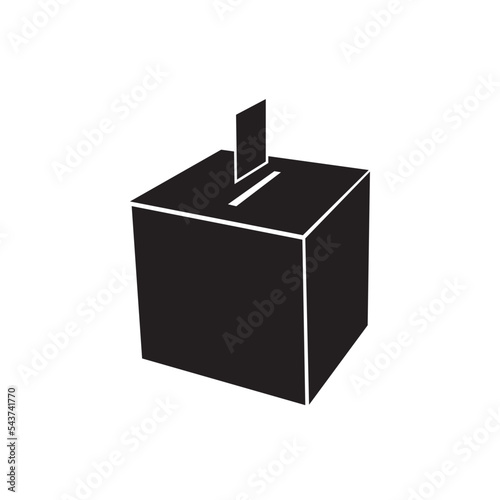 charity box icon logo vector design template