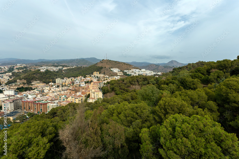 View of Malaga from the Castle of Gibralfaro