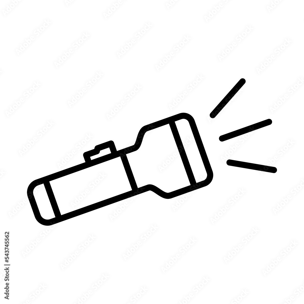 Flashlight Icon Logo Design Vector Template Illustration Sign And Symbol Pixels Perfect Flashlight Icon Logo Design Vector Template Illustration Sign And Symbol Pixels Perfect
