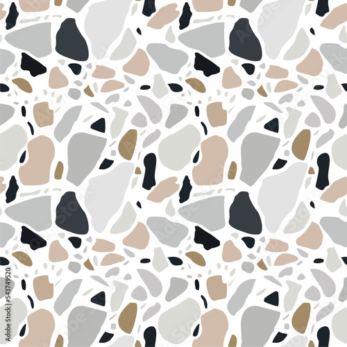 vector seamless pattern imitating terrazzo