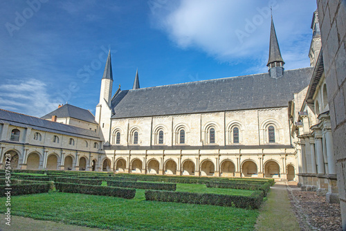 Fontevraud abbey on french loire valley castles photo
