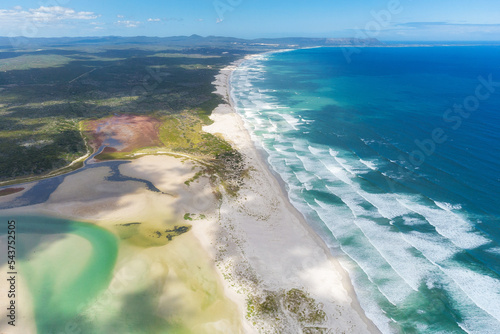 Aerial view of Hermanus, Walker Bay, Western Cape, South Africa