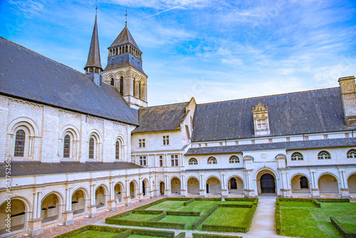 Fontevraud abbey on french loire valley castles photo