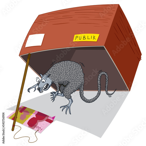 trapping a wild  greedy mouse