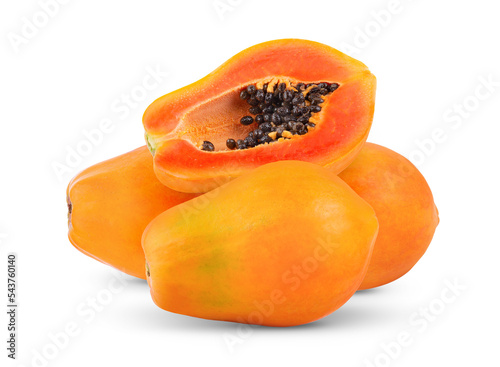 papaya isolated on transparent png