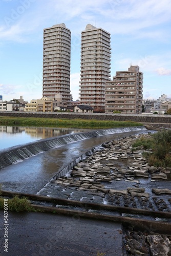 November 2022, Sendai City, Miyagi Prefecture.Scenery of Hirose riverbed.