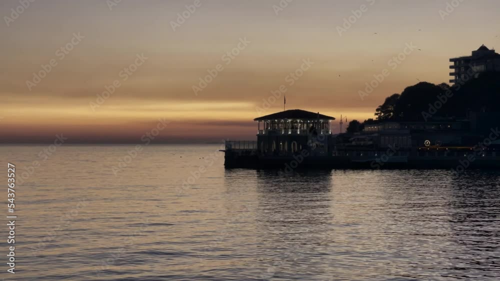 Istanbul Kadikoy Moda sunset over the sea Istanbul Kadikoy Moda sunset over the sea