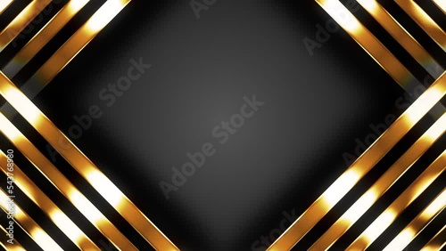 Dark background with shiny golden lines