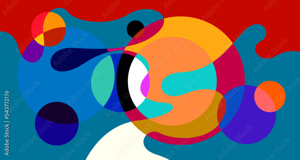 Naklejka premium Abstract liquid shape. Fluid geometric design. Isolated gradient waves with geometric lines, dots, batik Indonesia pattern. Vector illustration.