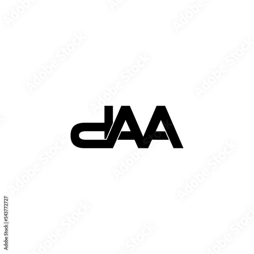 daa letter initial monogram logo design