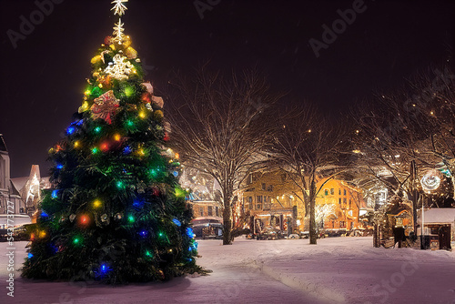 christmas tree at night © SE Viera Photo